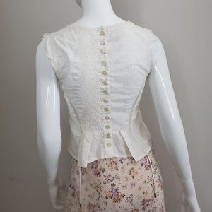 diesel : dainty white sleeveless top